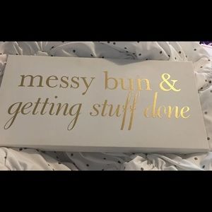 Gold and white picture frame